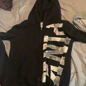 Black zip hoodie